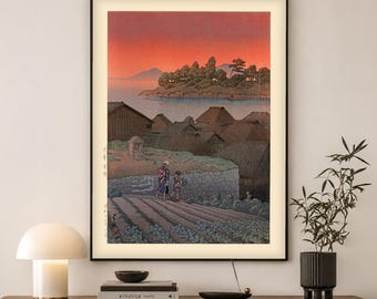 Kawase Hasui Amakusa Print | Japanese Woodblock Wall Art | Vintage Japan Gift
