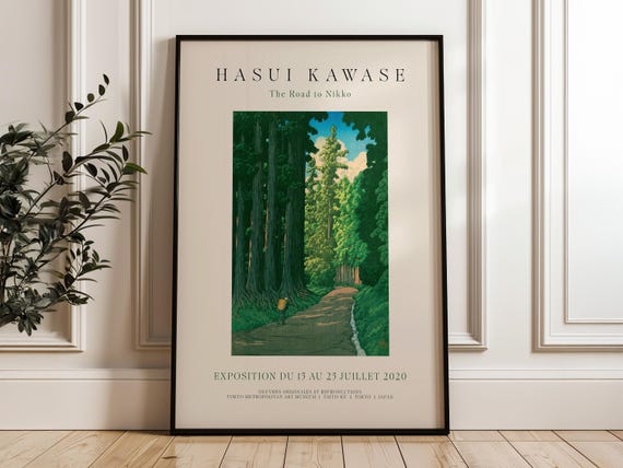 Road to Nikko by Hasui Kawase Vintage Museum Art Print, Japanese