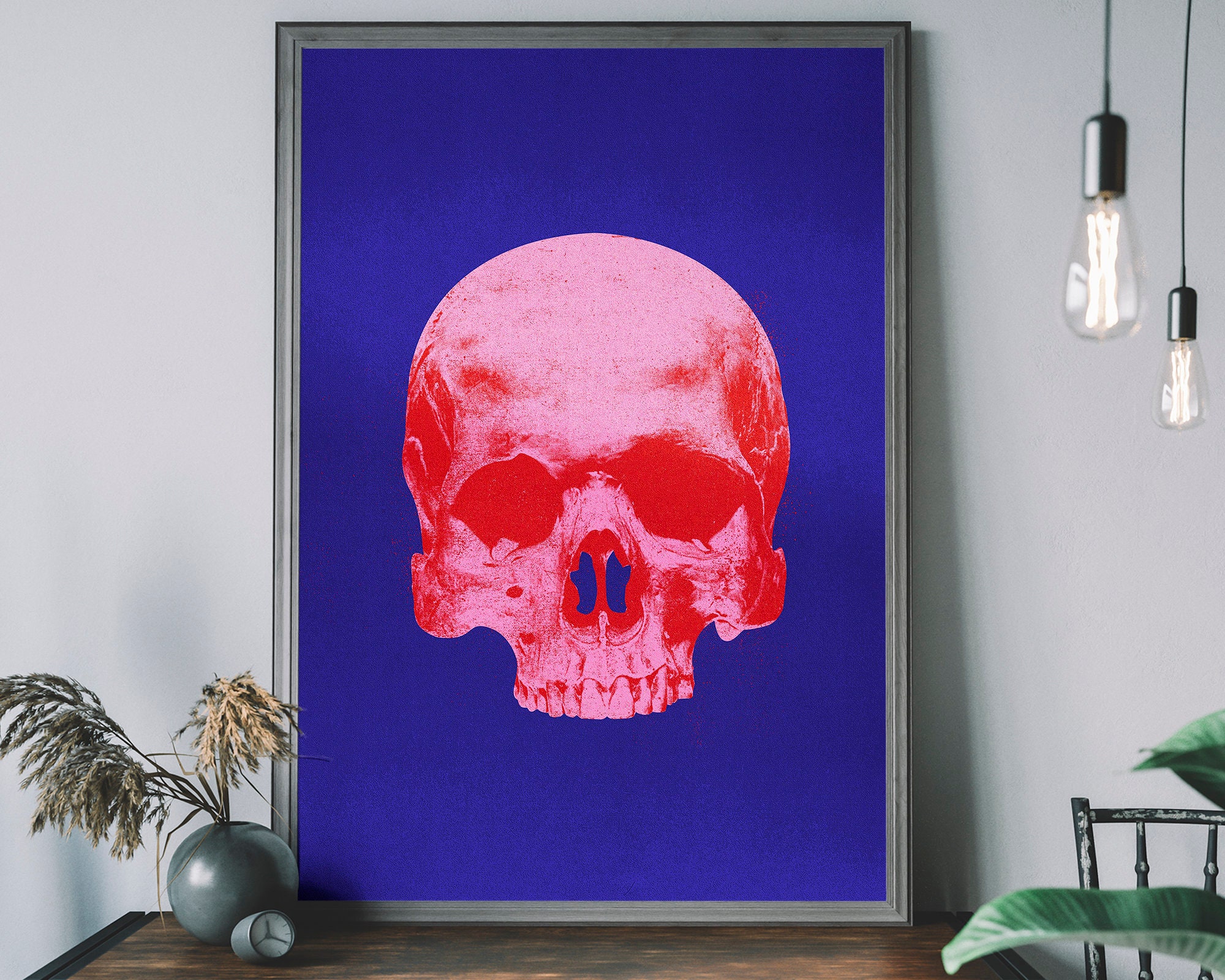 Andy Warhol Skull Print Retro Popart Vintage Gothic - Etsy