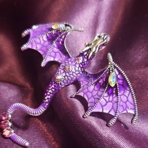 Purple dragon pin