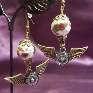 Hot-air balloon earrings