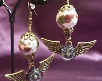 Hot-air balloon earrings