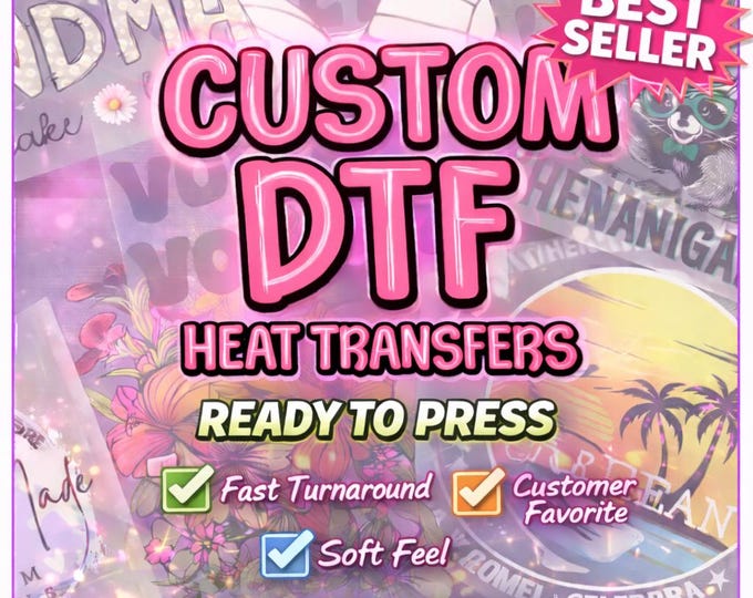 DTF Transfer | Heat Transfer | Ready to Press Transfers | Custom Heat ...