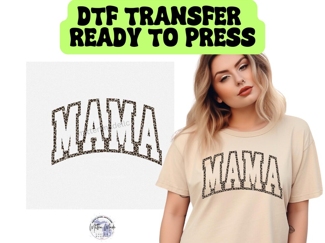 Leopard Mama DTF Transfer | Heat Transfer | Ready to Press | Mom Life ...