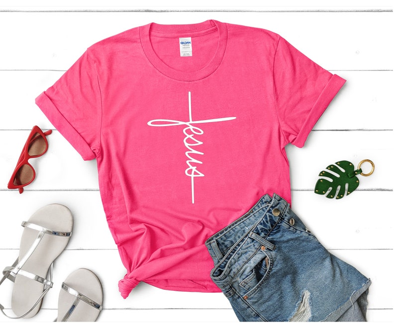 Jesus Tshirt Jesus Christian Shirt Jesus Shirt Vertical Etsy