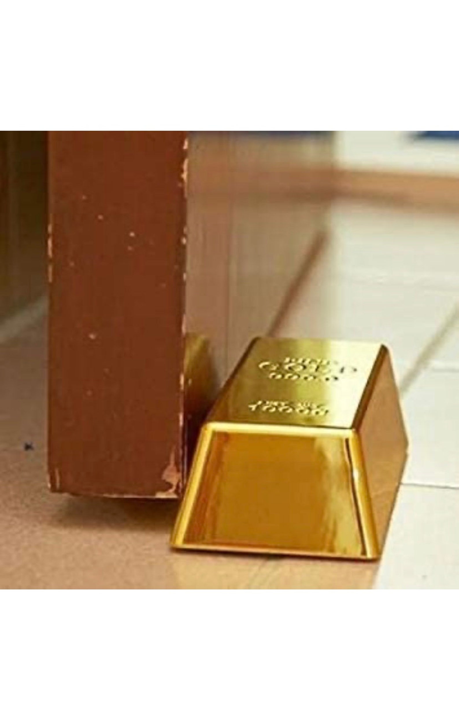 Fake Gold Bar Door Stopper Bullion Door Stop Paperweight Etsy