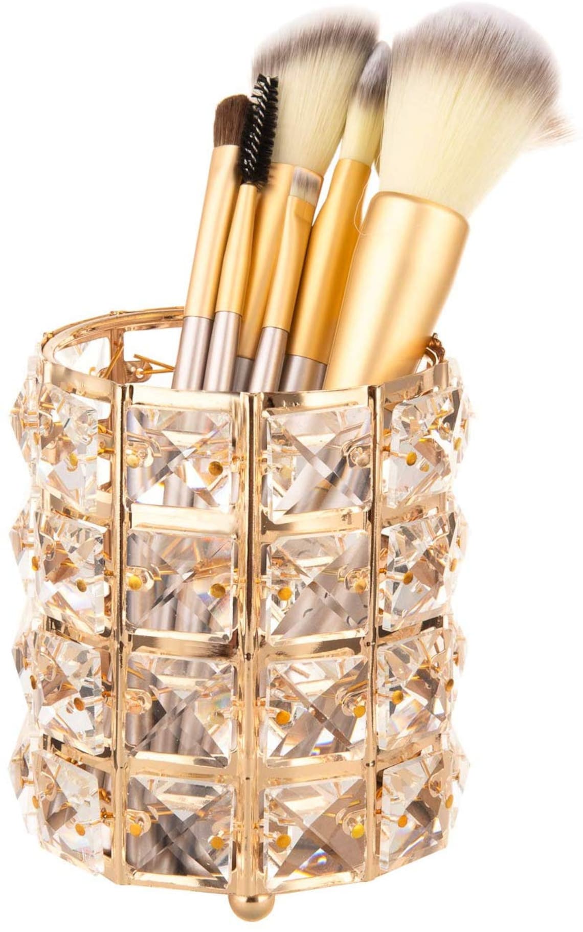 Handmade Crystal Makeup Brush Holder Bedazzled Makeup Brush Etsy