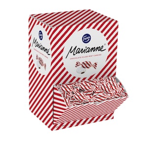 2,5kg Marianne Schokolade gefüllt Minze lose Bonbons FAZER *vegan *palmölfrei *glutenfrei