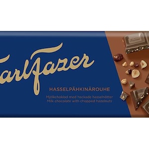 180g Chopped Hazelnuts chocolate tablet KARL FAZER Finland