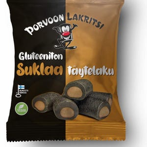 2x150g Lakritsi Choco PORVOON LAKRITSI Finnish licourice candy bags *gluten-free