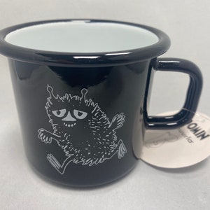 3.7dl Stinky black Moomin Enamel Mug Muurla