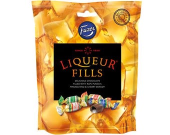 165g Liqueur Fills chocolates candy bag FAZER Finland *vegan