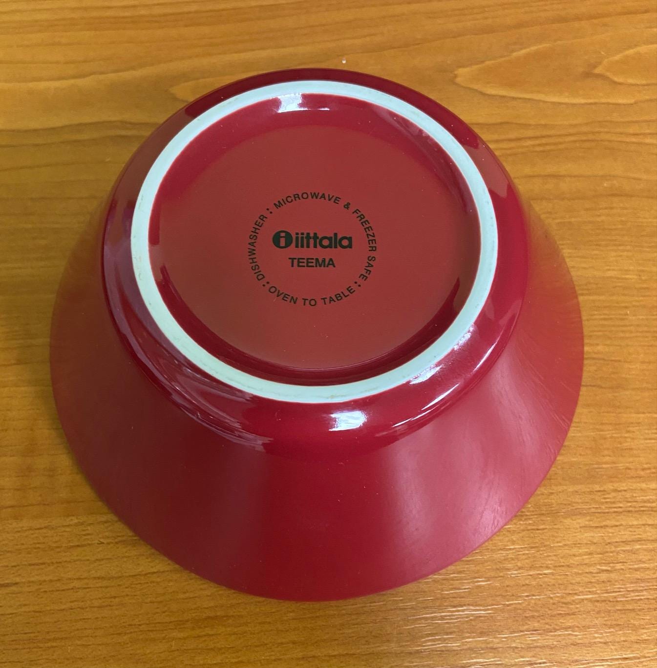 食器  TEEMA Bowl 15cm Red Iittala Teema Red Bowl 15cm - Etsy