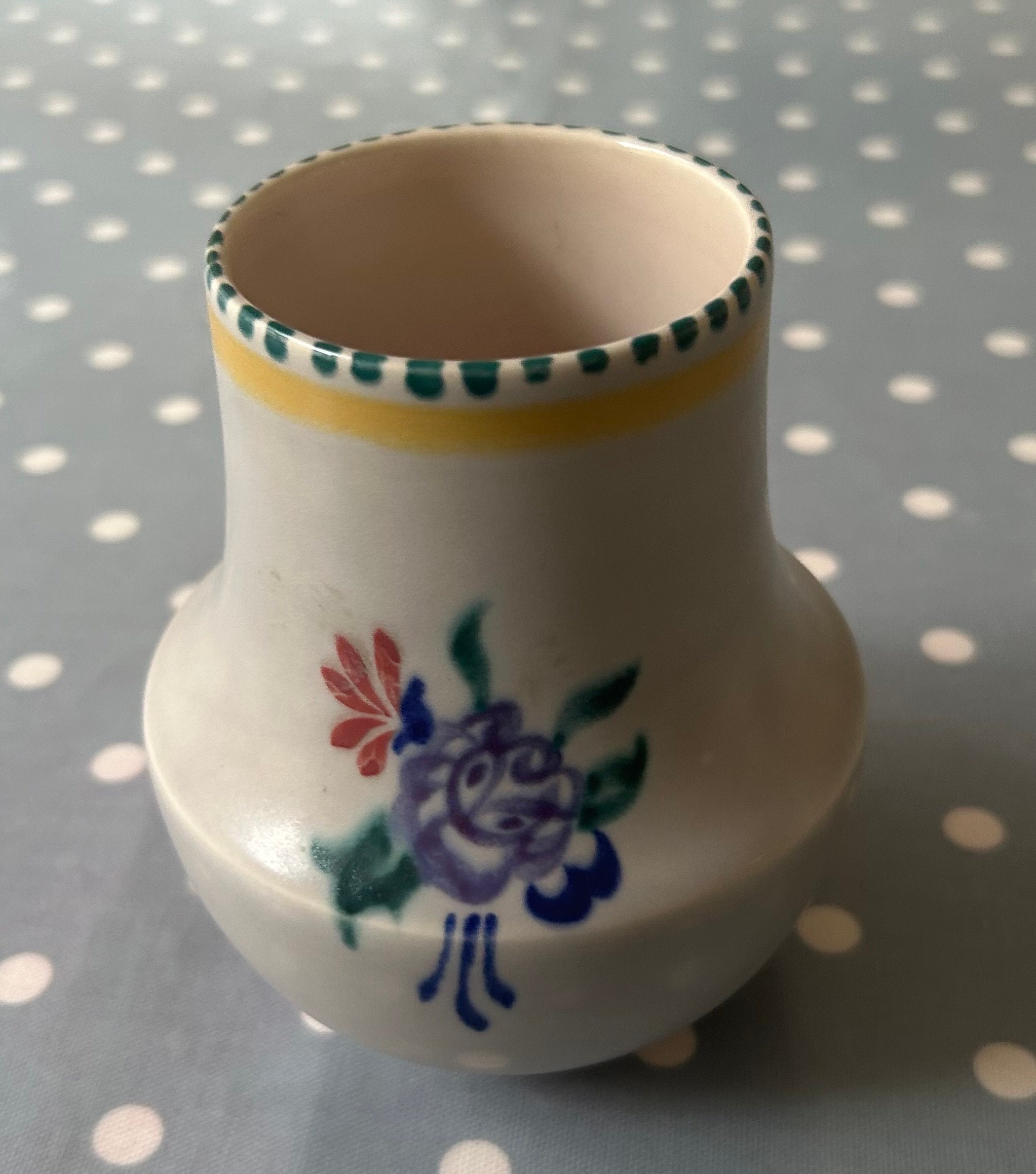 ヴィンテージ品 プール・ポタリー デルフィスシリーズ 幾何学模様 花瓶