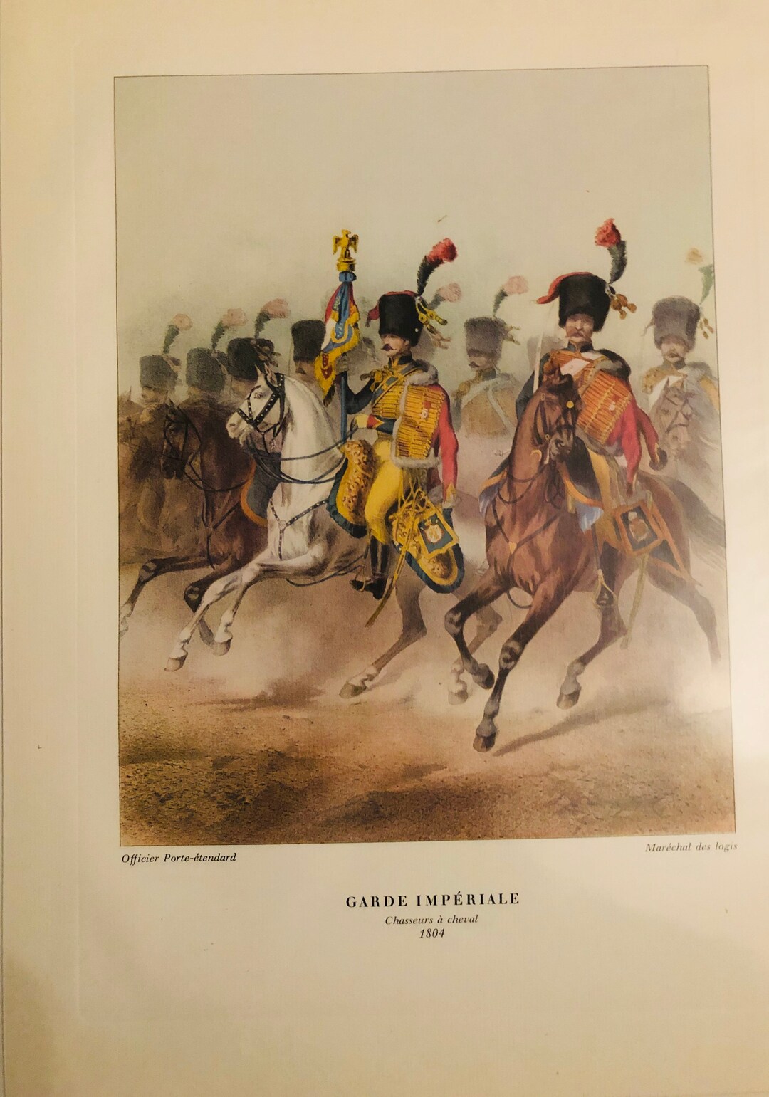 Lithographic Print of the Imperial Guard of Napoleon Bonaparte Etsy