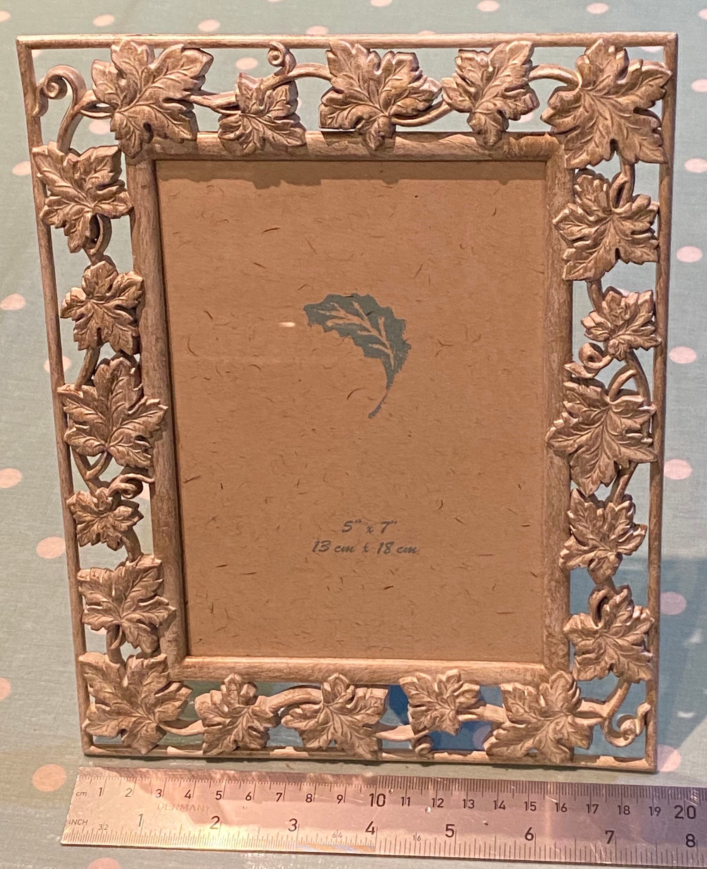 Vintage 6 1/2 X 4 1/2 Inch Decorative Metal Sample Frame Made Etsy UK