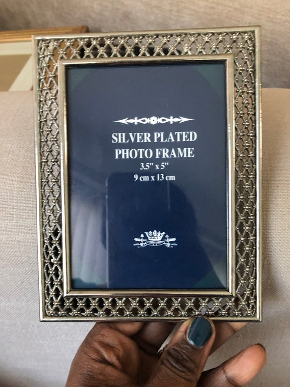 Two Silver Plated Photo Frames Etsy