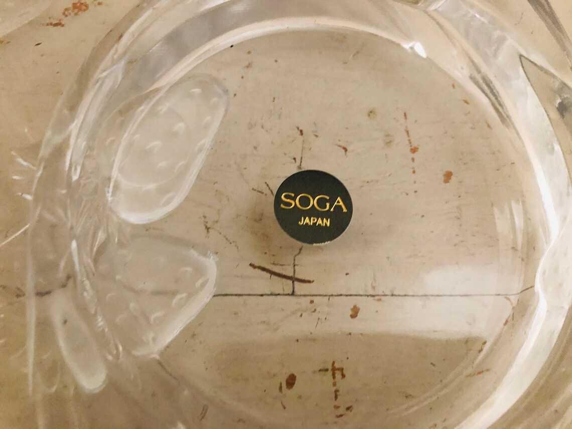 Vintage Soga Japanese Glass Serving Platter Etsy