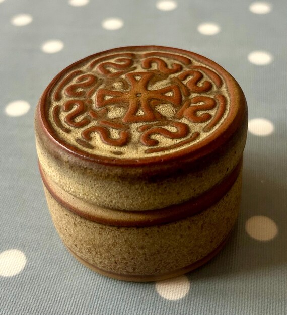 HandmadeCountry Craft Potteries Stoneware Trinket box