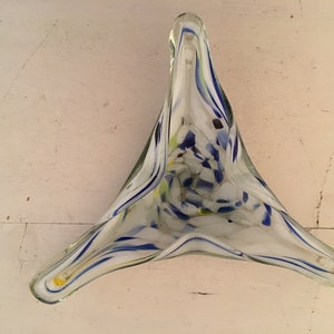 Triangular Murano Glass bowl dish