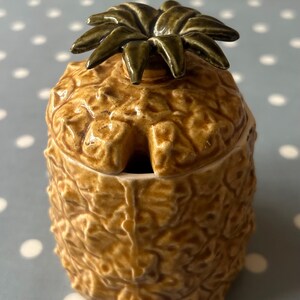 New Devon Sunglow Pineapple Preserve Pot, 1960s