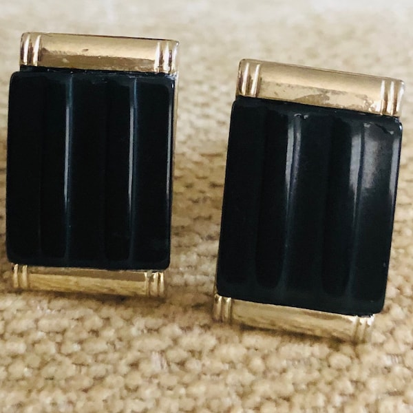 Vintage Stratton Gilt and Bakelite Cufflinks