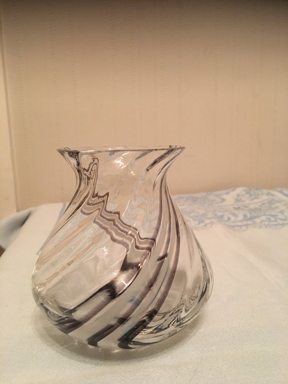 Vintage Caithness Glass Posy Vase Etsy