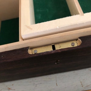 Handmade Jewellery box with baize lining