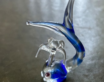 Vintage Pirelli Blown Glass Whale