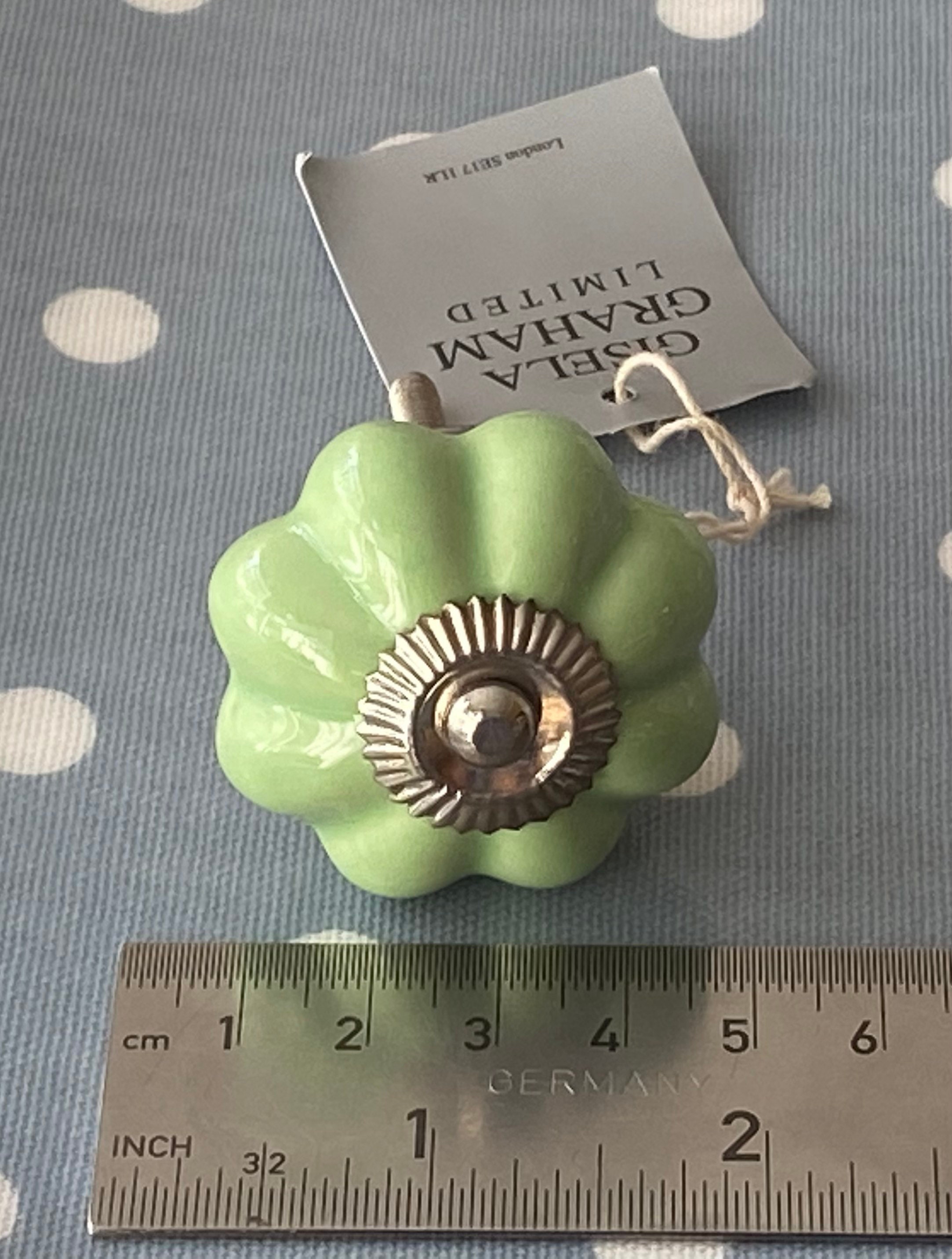 8pcs élégante Rose Blanche Tire Fleur Boutons De Meuble En Céramique