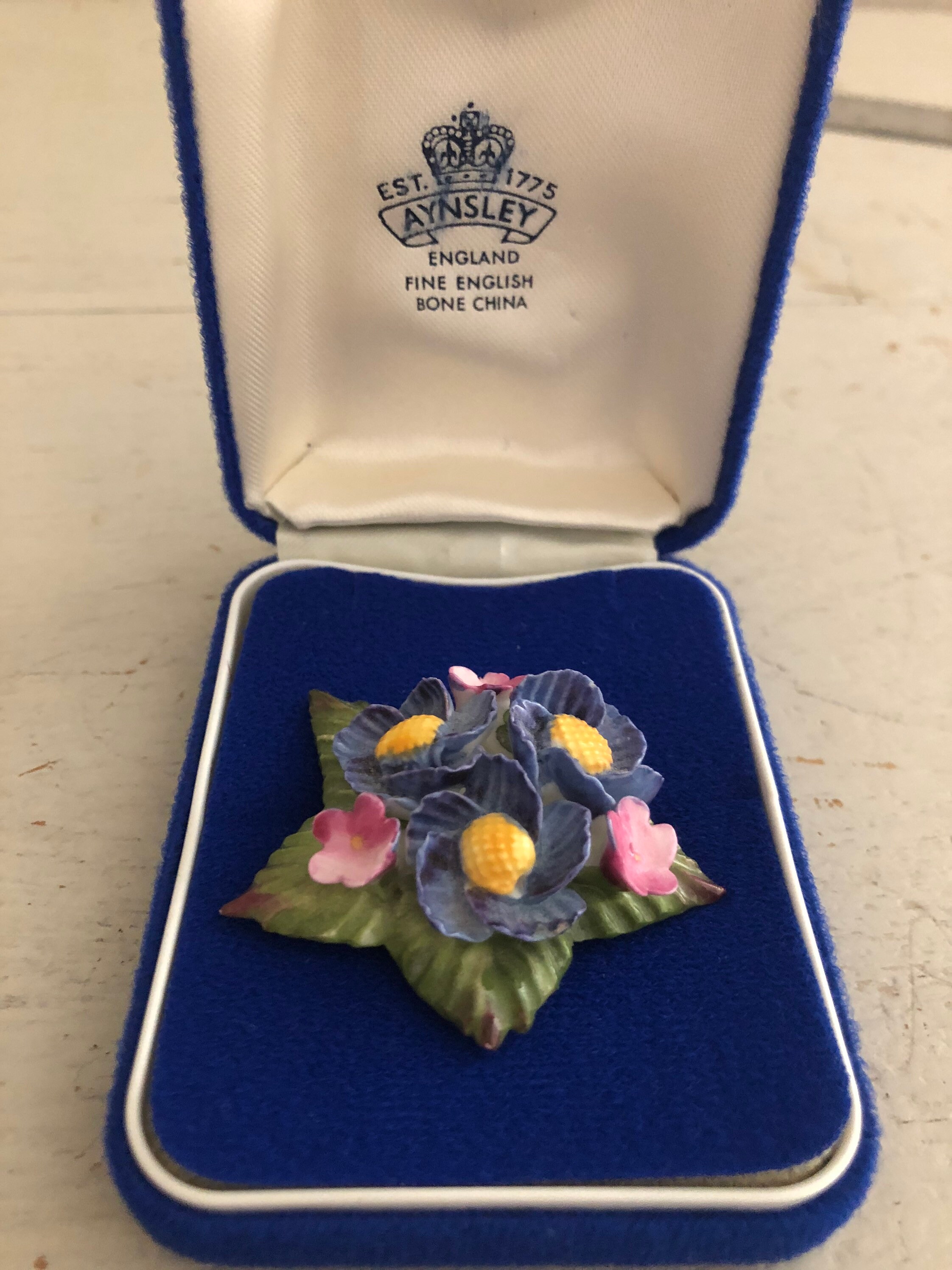 Aynsley china deals brooches