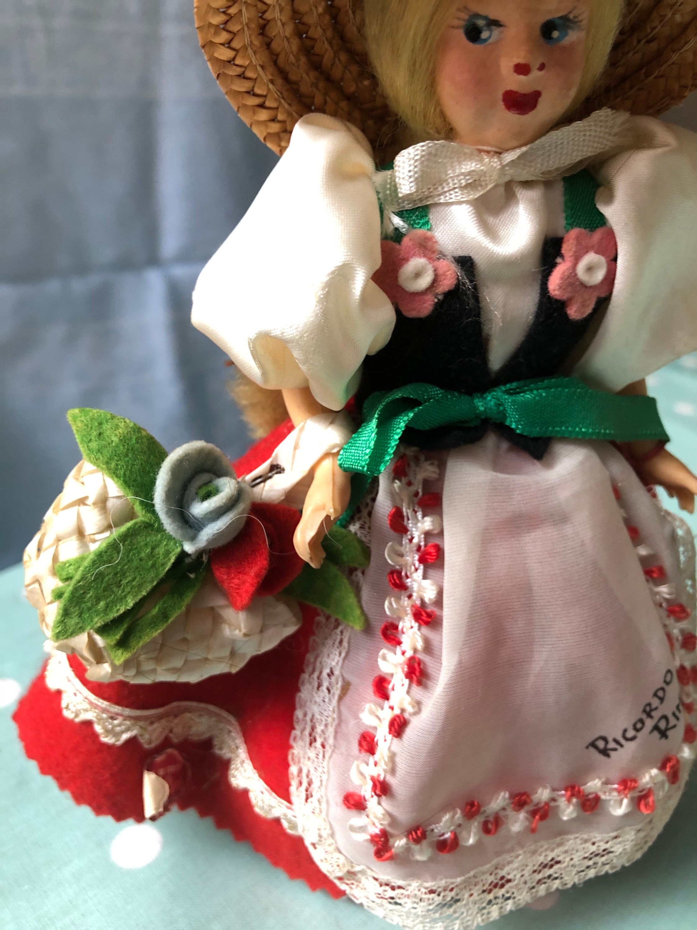 domein『crown』 Italy antique doll Vintage Italian Traditionally