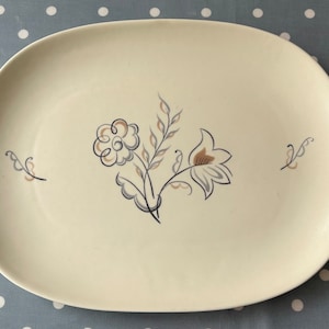 Piatto di carne di Poole Pottery Truda Carter