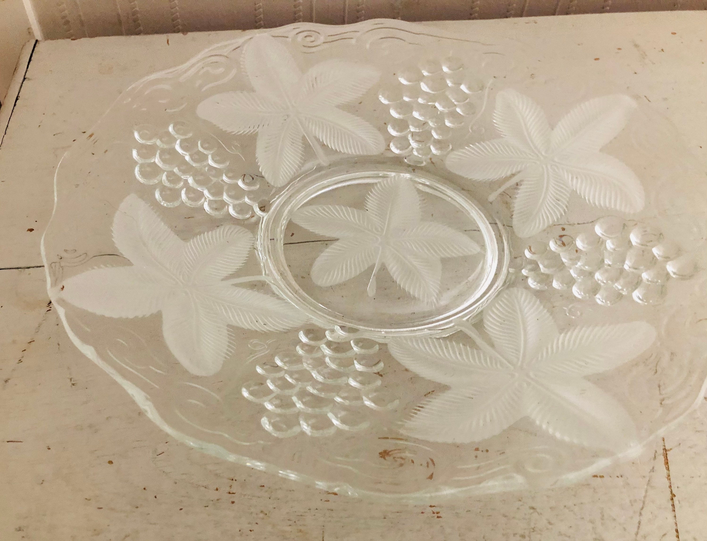 Vintage Soga Japanese Glass Platter Mid Century Etsy