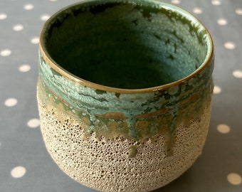 Anthropologie plantenbak/decoratieve keramische lijsterbes pot