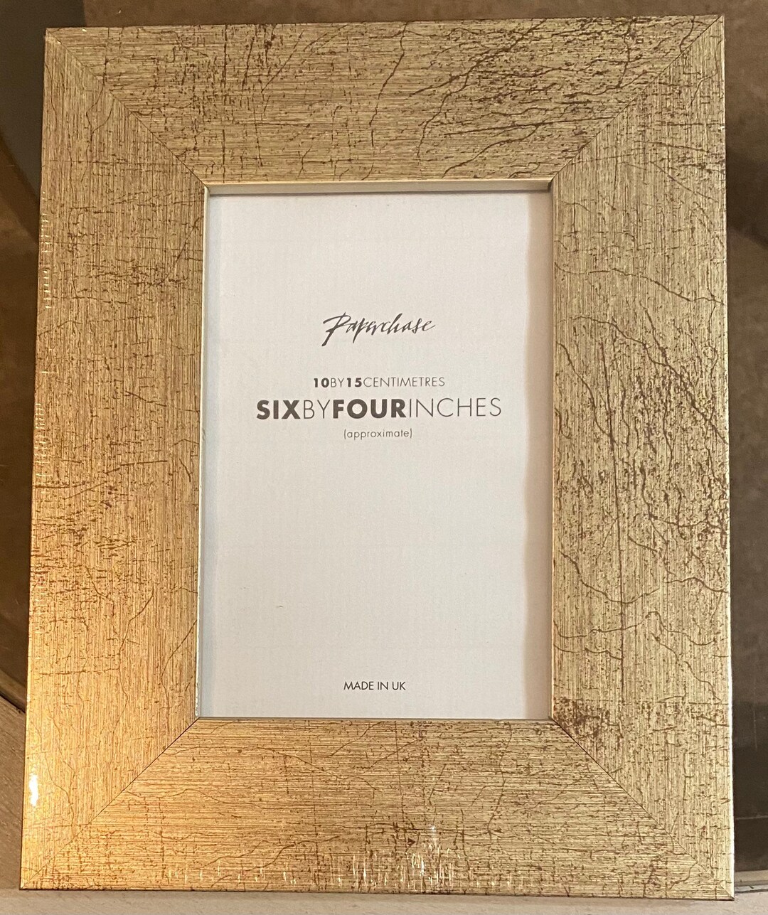 Paperchase Six by Four Inches Vintage Gold Frame Sample by Etsy