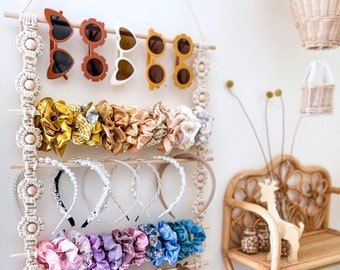 Headband Holder • Organize Baby Bibs, Scrunchies, Hair Ribbons, Pacifier Clips + Hair Bows