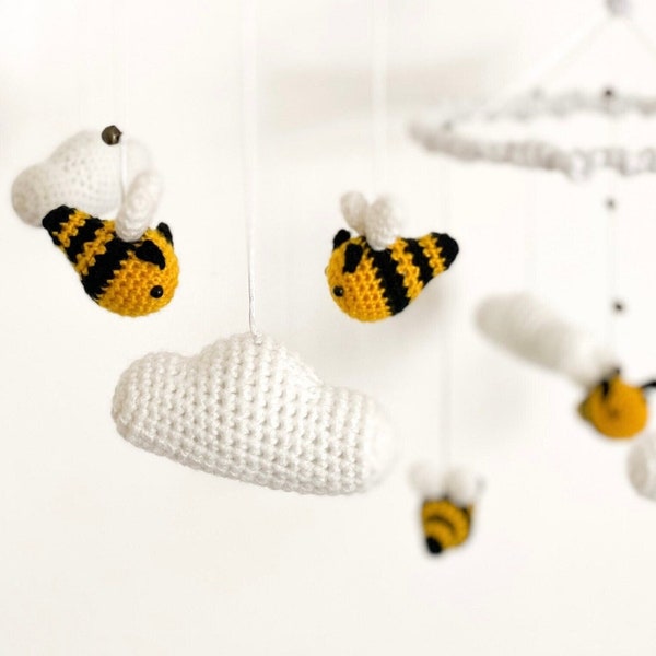 Baby Mobile • Bee Decor • Nursery Crib Mobile