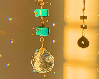 Crystal Sun Catcher • Indie Room Decor Aesthetic • Add To Housewarming Gift Basket or Self Care Gift Box