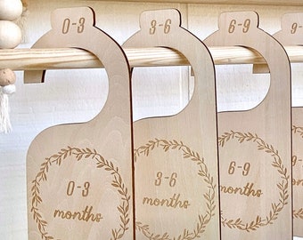 Baby Closet Dividers • Organize Newborn Boy or Baby Girl Coming Home Outfits • Milestone Marker