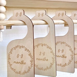Baby Closet Dividers • Organize Newborn Boy or Baby Girl Coming Home Outfits • Milestone Marker