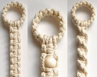 Macrame Extender Cord • Lengthen Indoor + Outdoor Plants, Hanging Cat Bed • Build a Custom Air Plant Holder