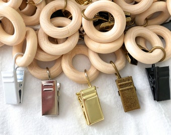 Bow Holder Wooden Clips • Clips for Headband Holder • Baby Girl Nursery • Organize Hair Bows, Headbands + Hair Clips