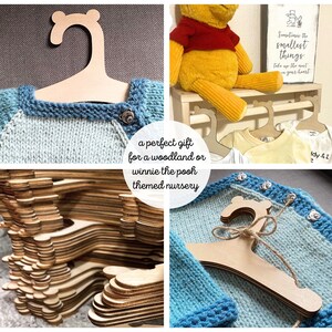 winnie the pooh bear shaped baby clothes hanger dividers