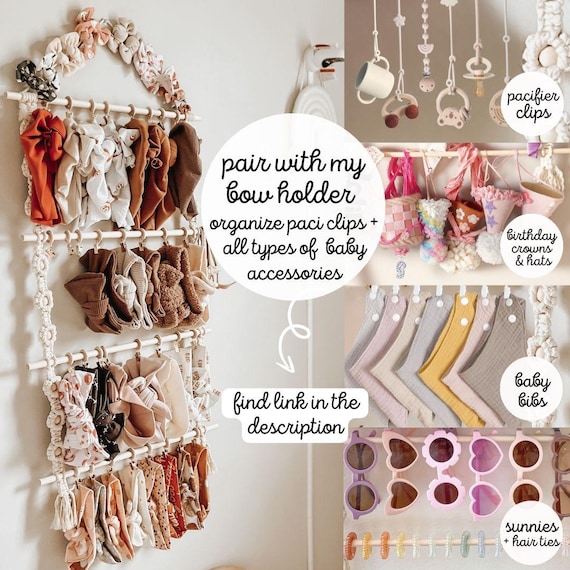 Mamas Girl Personalized Pacifier Clip • Personalize with Baby Girl Name •  Custom Baby Shower Newborn Girl Gift