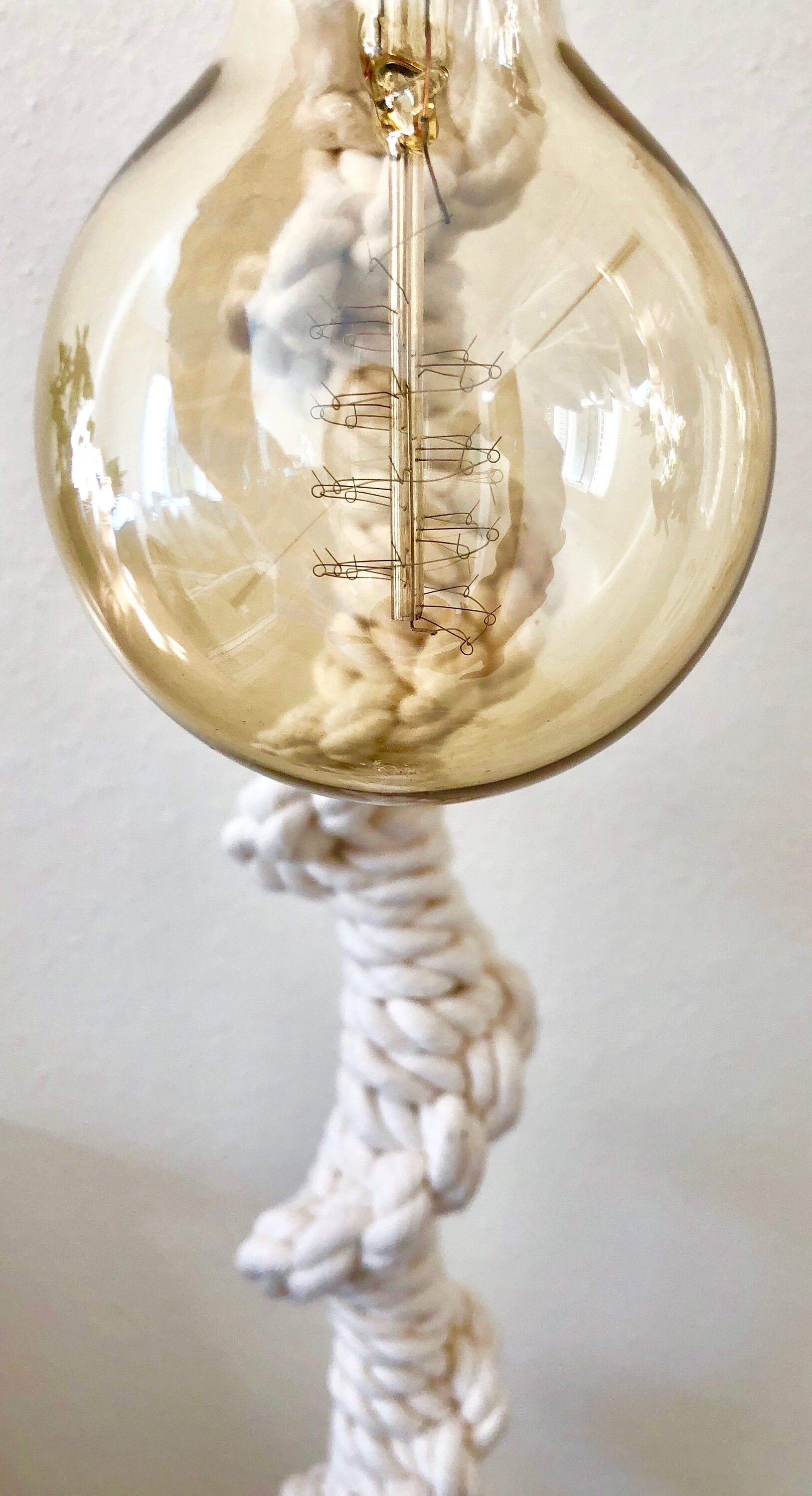 Boho Hanging Light Bedside Reading Lamp with Dimmer Etsy