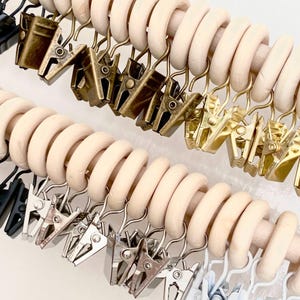 Bow Holder Wooden Clips • Clips for Headband Holder • Baby Girl Nursery • Organize Hair Bows, Headbands + Hair Clips
