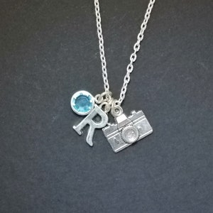 Camera Personalised Necklace Custom Necklace, Personalised Gift,camera ...