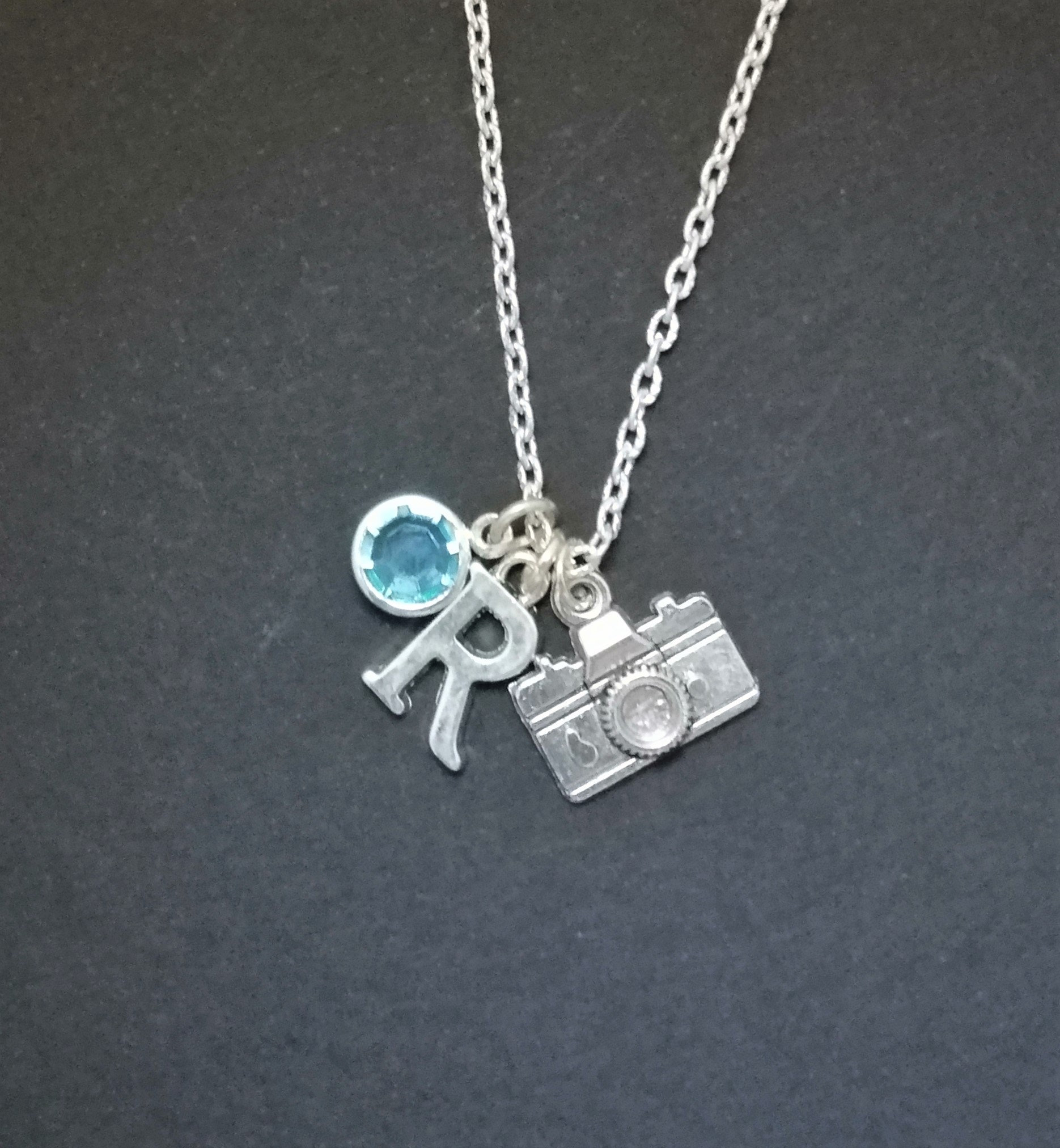 Camera personalised necklace custom necklace personalised | Etsy
