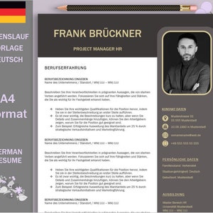 Reanudar plantilla Word, carta de presentación, carta de motivación, portada, archivos adjuntos, descarga digital, CV, currículum moderno, plantillas de aplicación